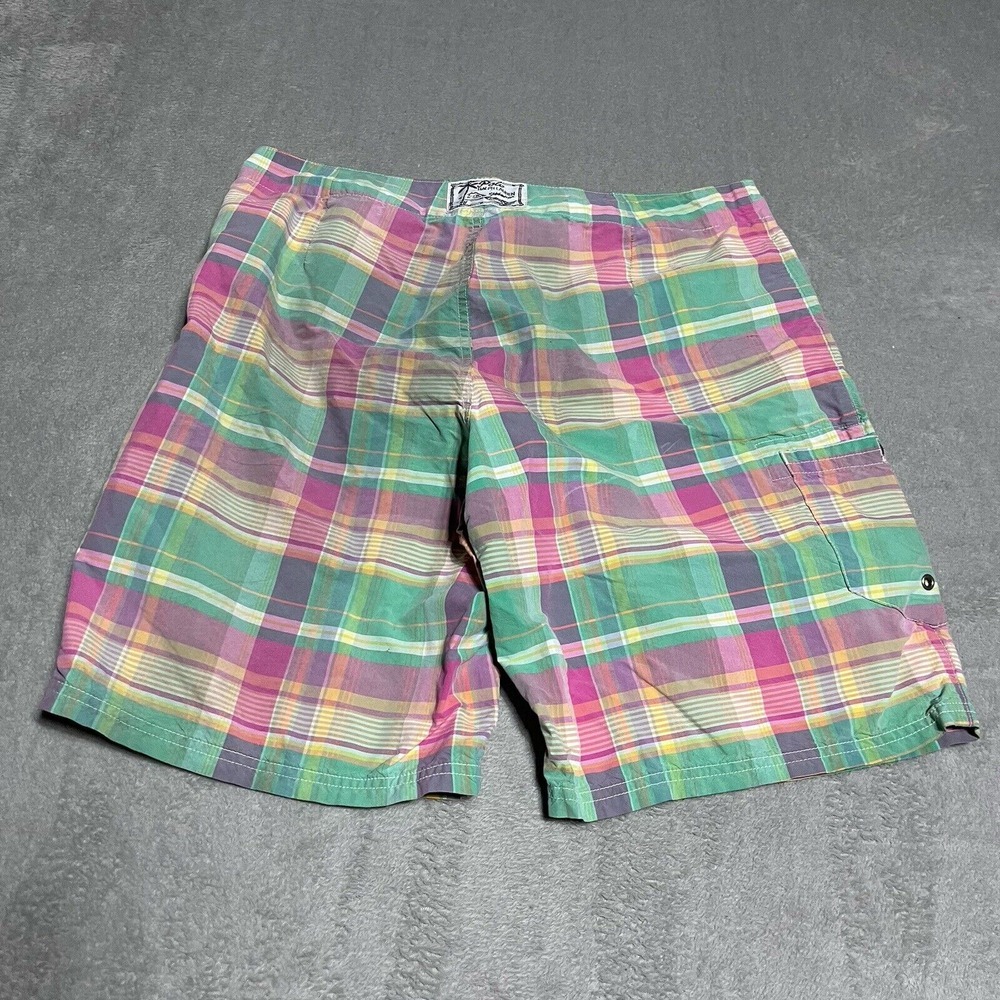 Polo Ralph Lauren Swim Trunks Mens 32 Board Shorts Plaid Colorful Beach‎ Surf - Picture 8 of 8